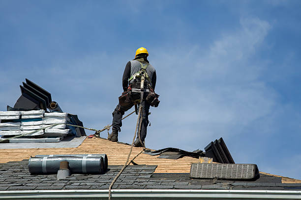 Professional Roofing technician working in Silver Lake, NY